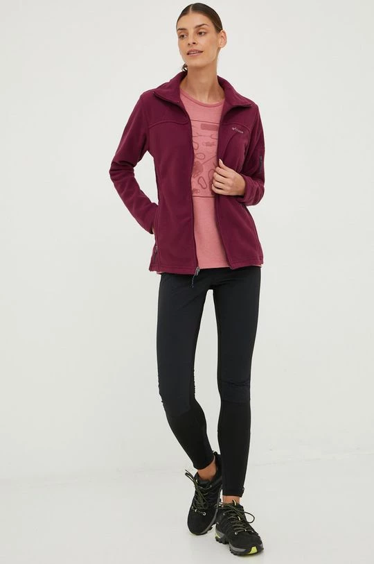 Γυναικεία Με φερμουάρ Αθλητική μπλούζα Columbia Fast Trek Ii χρώμα: μοβ 3 Γυναικεία Με φερμουάρ Αθλητική μπλούζα Columbia Fast Trek Ii χρώμα: μοβ - Image 2