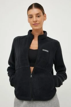 Γυναικεία Με φερμουάρ Μπλούζα Columbia μαύρο,