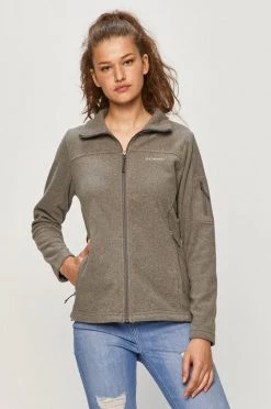 Γυναικεία Με φερμουάρ Columbia - Μπλούζα κόκκινο