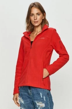 Γυναικεία Με φερμουάρ Columbia - Μπλούζα κόκκινο
