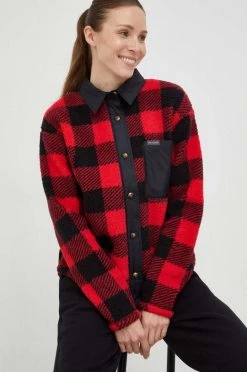 Γυναικεία Πουκάμισα Φλις πουκάμισο Columbia κόκκινο,