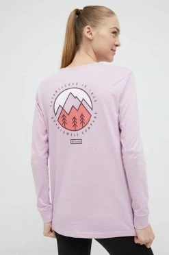 Γυναικεία Μακρυμάνικο Βαμβακερή μπλούζα με μακριά μανίκια Columbia ροζ -Columbia Εκπτώσεις unnamed file 1087