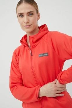 Γυναικεία Με φερμουάρ Αθλητική μπλούζα Columbia Windgates χρώμα: κόκκινο -Columbia Εκπτώσεις unnamed file 1202