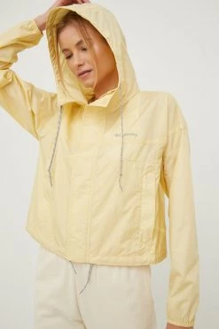 Γυναικεία High Tech Σακάκι εξωτερικού χώρου Columbia Flash Challenger κίτρινο