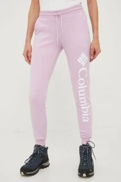 Γυναικεία Παντελόνια φόρμας Παντελόνι Columbia μοβ