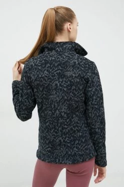 Γυναικεία Με φερμουάρ Αθλητική μπλούζα Columbia Fast Trek Printed χρώμα: μαύρο -Columbia Εκπτώσεις unnamed file 150