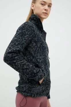 Γυναικεία Με φερμουάρ Αθλητική μπλούζα Columbia Fast Trek Printed χρώμα: μαύρο -Columbia Εκπτώσεις unnamed file 152