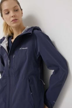 Γυναικεία High Tech Σακάκι εξωτερικού χώρου Columbia Omni-tech Ampli-dry ναυτικό μπλε -Columbia Εκπτώσεις unnamed file 1528