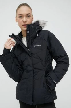 Γυναικεία Σκι και σνόουμπορντ Columbia Μπουφάν με επένδυση από πούπουλα μαύρο