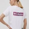 Γυναικεία Κοντομάνικο Μπλουζάκι Columbia άσπρο -Columbia Εκπτώσεις unnamed file 1813