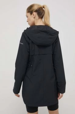 Γυναικεία Μακριά μπουφάν Αδιάβροχο μπουφάν Columbia χρώμα: μαύρο, -Columbia Εκπτώσεις unnamed file 1972