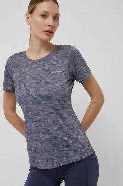 Γυναικεία Κοντομάνικο Αθλητικό μπλουζάκι Columbia Alpine Chill Zero πορτοκαλί