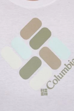 Γυναικεία Κοντομάνικο Μπλουζάκι Columbia χρώμα: άσπρο -Columbia Εκπτώσεις unnamed file 2017