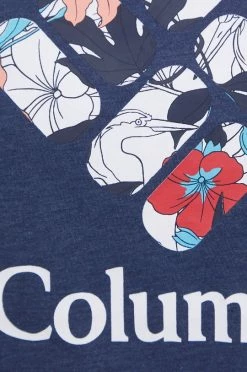 Γυναικεία Κοντομάνικο Μπλουζάκι Columbia χρώμα: ναυτικό μπλε -Columbia Εκπτώσεις unnamed file 2153