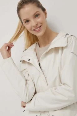 Γυναικεία Μακριά μπουφάν Αδιάβροχο μπουφάν Columbia χρώμα: μπεζ, -Columbia Εκπτώσεις unnamed file 2176