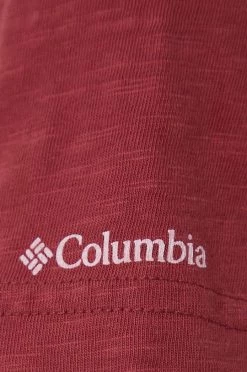 Γυναικεία Κοντομάνικο Βαμβακερό μπλουζάκι Columbia κόκκινο -Columbia Εκπτώσεις unnamed file 2182