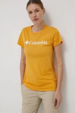 Γυναικεία Κοντομάνικο Μπλουζάκι Columbia χρώμα: πορτοκαλί -Columbia Εκπτώσεις unnamed file 2290