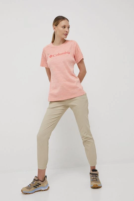 Γυναικεία Κοντομάνικο Αθλητικό μπλουζάκι Columbia Zero Rules Graphic πορτοκαλί 4 Γυναικεία Κοντομάνικο Αθλητικό μπλουζάκι Columbia Zero Rules Graphic πορτοκαλί - Image 2