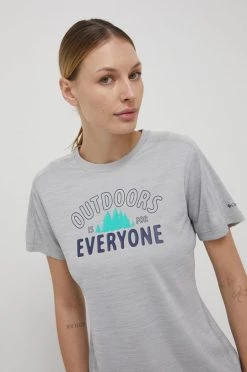 Γυναικεία Κοντομάνικο Αθλητικό μπλουζάκι Columbia Zero Rules Graphic γκρι -Columbia Εκπτώσεις unnamed file 2315