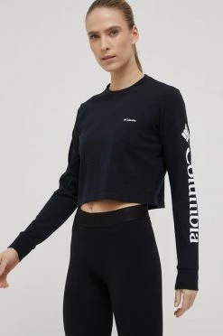 Γυναικεία Μακρυμάνικο Βαμβακερή μπλούζα με μακριά μανίκια Columbia ναυτικό μπλε