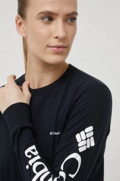 Γυναικεία Μακρυμάνικο Βαμβακερή μπλούζα με μακριά μανίκια Columbia ναυτικό μπλε -Columbia Εκπτώσεις unnamed file 2351