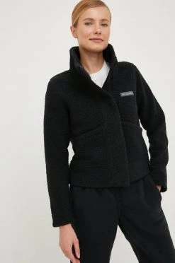 Γυναικεία Με φερμουάρ Μπλούζα Columbia μαύρο,