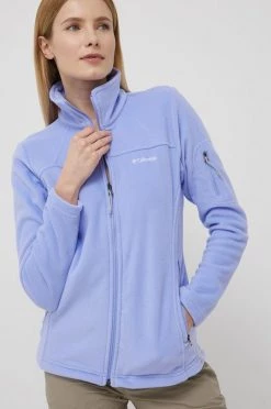 Γυναικεία Με φερμουάρ Αθλητική μπλούζα Columbia Fast Trek Ii χρώμα: μοβ,