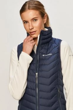 Γυναικεία Γιλέκα Αμάνικο μπουφάν Columbia χρώμα: ναυτικό μπλε