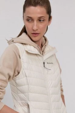 Γυναικεία Γιλέκα Αμάνικο μπουφάν Columbia χρώμα: κρεμ -Columbia Εκπτώσεις unnamed file 432