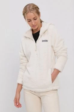 Γυναικεία Χωρίς φερμουάρ Μπλούζα Columbia χρώμα: κρεμ