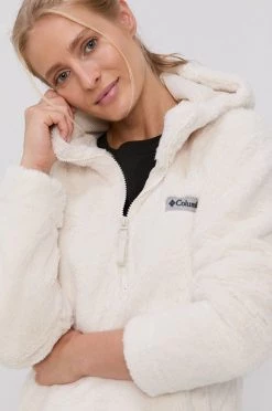 Γυναικεία Χωρίς φερμουάρ Μπλούζα Columbia χρώμα: κρεμ -Columbia Εκπτώσεις unnamed file 438