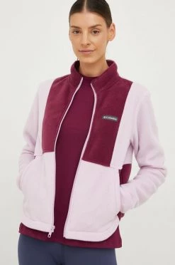 Γυναικεία Με φερμουάρ Μπλούζα Columbia ροζ, -Columbia Εκπτώσεις unnamed file 620