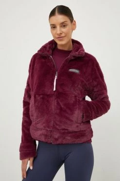 Γυναικεία Με φερμουάρ Μπλούζα Columbia μοβ,