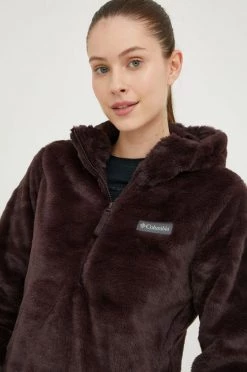 Γυναικεία Χωρίς φερμουάρ Μπλούζα Columbia καφέ, με κουκούλα -Columbia Εκπτώσεις unnamed file 655