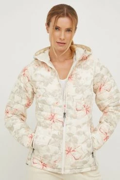 Γυναικεία Κοντά μπουφάν Μπουφάν Columbia μπεζ,