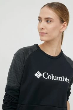 Γυναικεία Χωρίς φερμουάρ Αθλητική μπλούζα Columbia Windgates Crew χρώμα: μαύρο -Columbia Εκπτώσεις unnamed file 798
