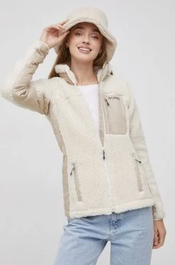 Γυναικεία Κοντά μπουφάν Μπουφάν Columbia ICONS χρώμα: κρεμ