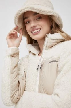 Γυναικεία Κοντά μπουφάν Μπουφάν Columbia ICONS χρώμα: κρεμ -Columbia Εκπτώσεις unnamed file 861