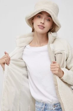 Γυναικεία Κοντά μπουφάν Μπουφάν Columbia ICONS χρώμα: κρεμ -Columbia Εκπτώσεις unnamed file 863