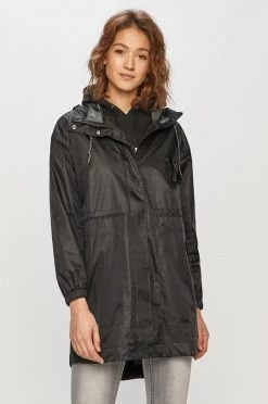 Γυναικεία Μακριά μπουφάν Αδιάβροχο μπουφάν Columbia χρώμα: μαύρο,