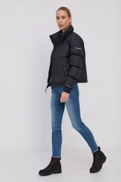 Γυναικεία Κοντά μπουφάν Μπουφάν Columbia χρώμα: μαύρο